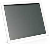 Magnetic fly screen panel in a white frame