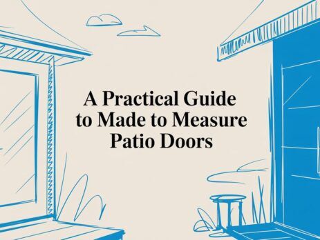Illustrated title card: A Practical Guide to Made to Measure Patio Doors
