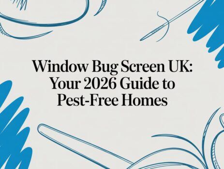 Illustrated title card: Window Bug Screen UK - Your 2026 Guide to Pest-Free Homes