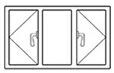 double opening window